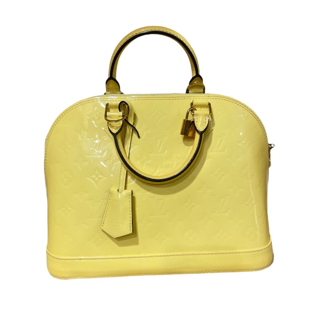 Louis Vuitton Yellow Vernis Monogram Alma